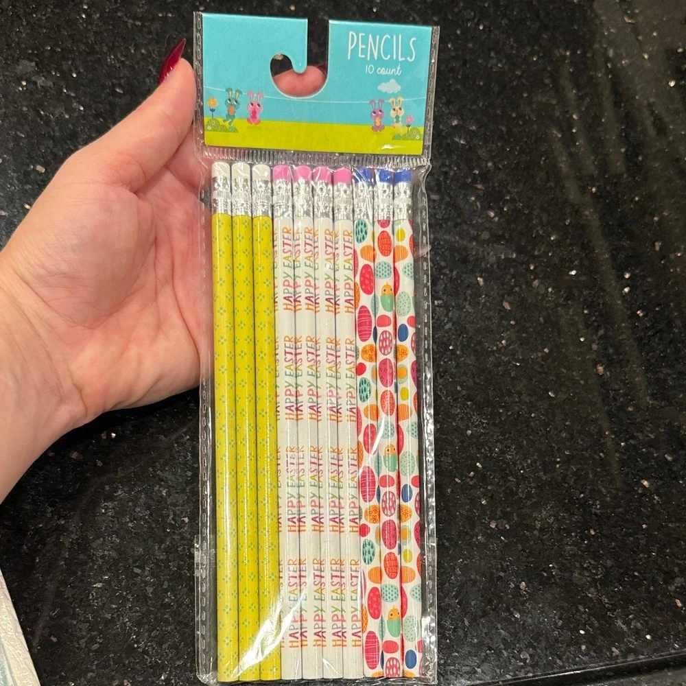 BUNDLE of 4 ITEMS Colorful Party Invitation Sets 3 + a pack of 10 pencils